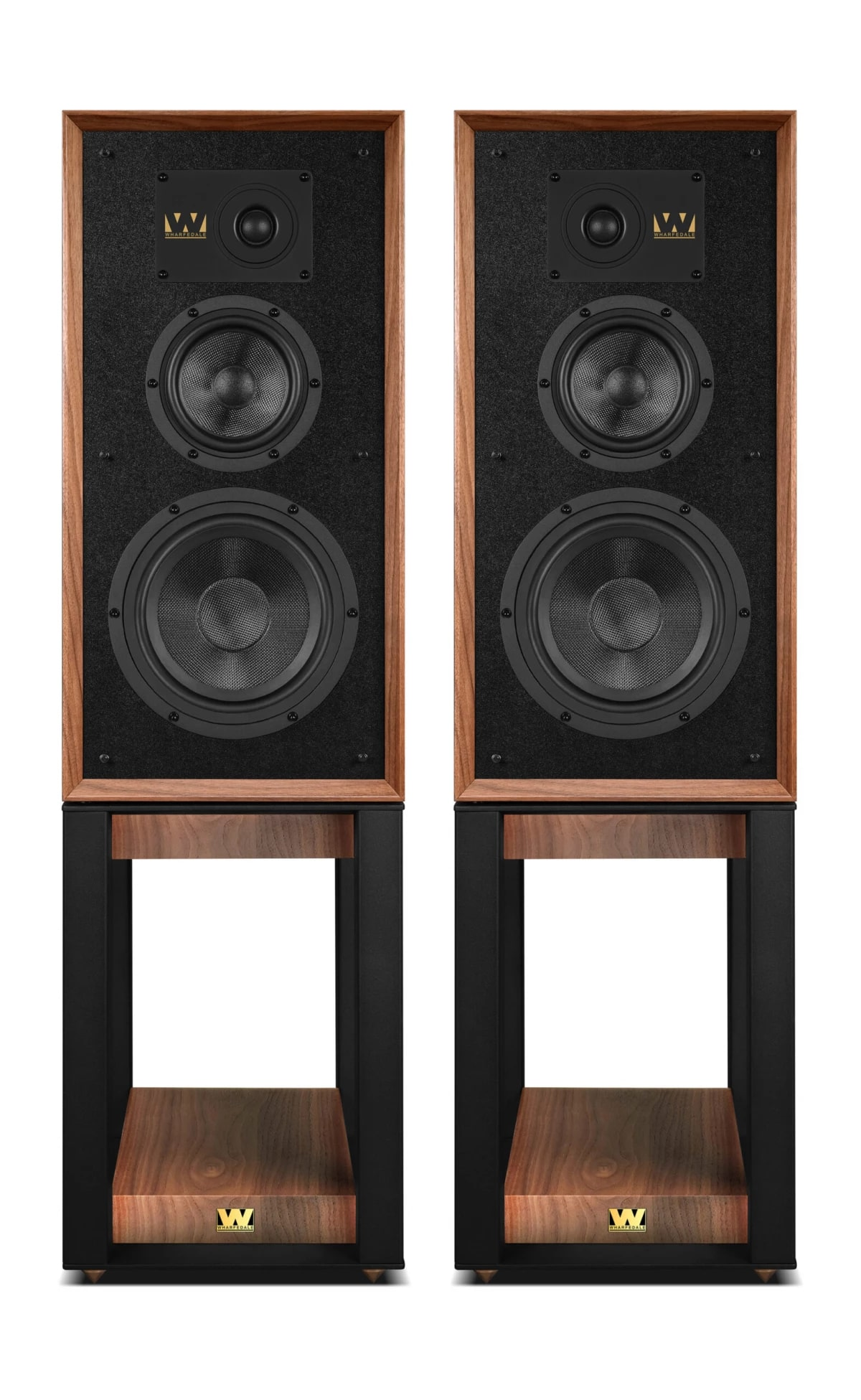 Комплект полочной акустики со стойками Wharfedale Super Linton орех