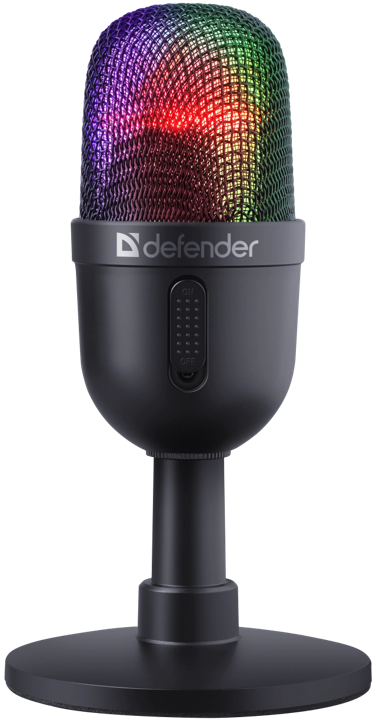 Игровой стрим микрофон Defender Forte GMC 350 USB черный