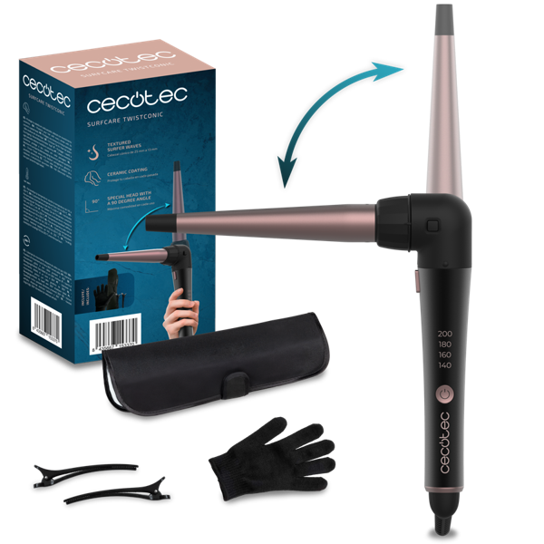 Плойка Cecotec SurfCare TwistConic черный