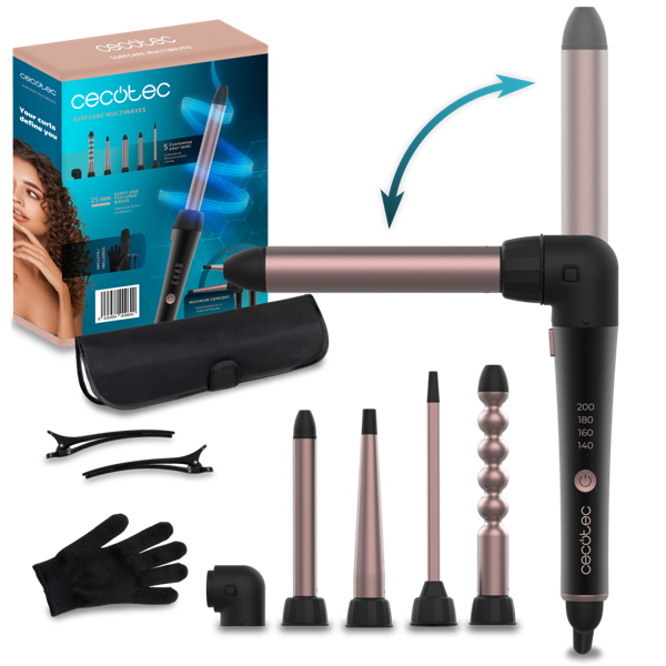 Плойка Cecotec SurfCare MultiWaves черный