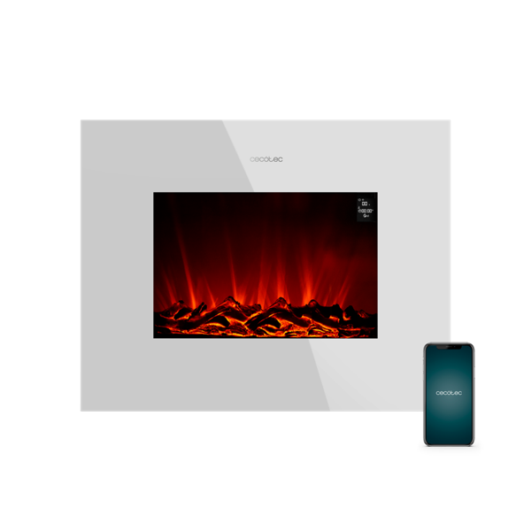 Камин электрический настенный Cecotec ReadyWarm 2690 Flames Connected белый