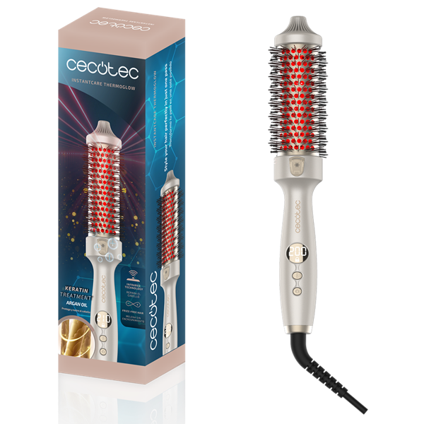 Щетка для укладки волос Cecotec InstantCare ThermoGlow бежевый
