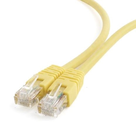 Патч-корд UTP Cablexpert PP6U-1M/Y кат.6, 1м, литой, многожильный (жёлтый)