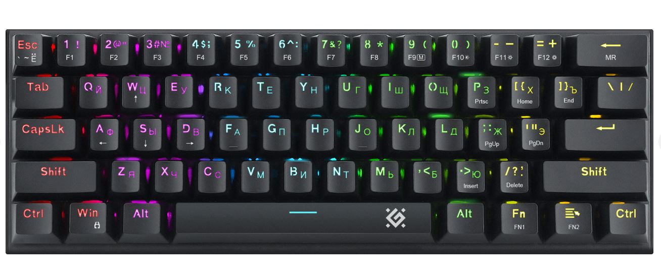 Клавиатура игровая механическая Defender Cairon GK-081 RU черный