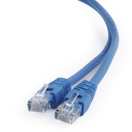 Патч-корд UTP Cablexpert PP6U-1M/B кат.6, 1м, литой, многожильный (синий)